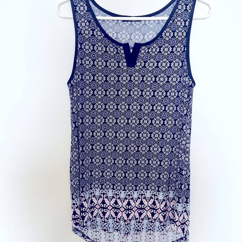 Papermoon boho pattern sleeveless top. Size M
